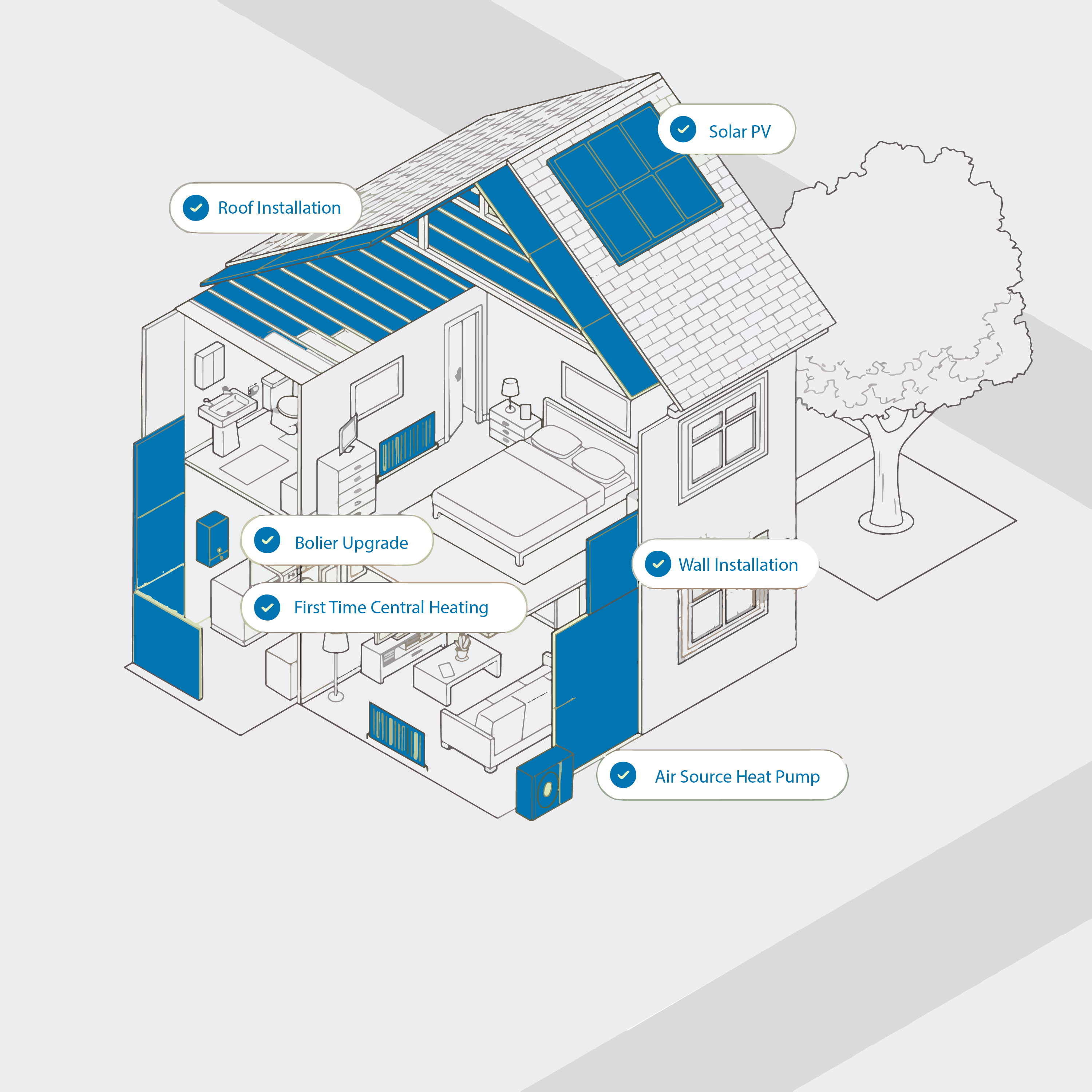 energy bill saving illustration